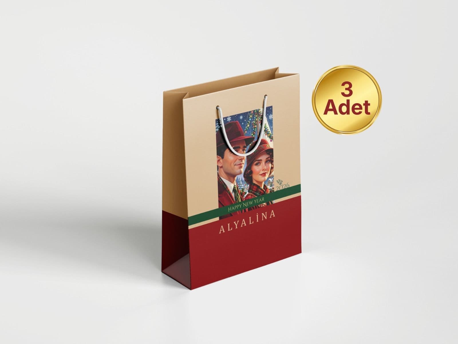 3’lü Karton Çanta