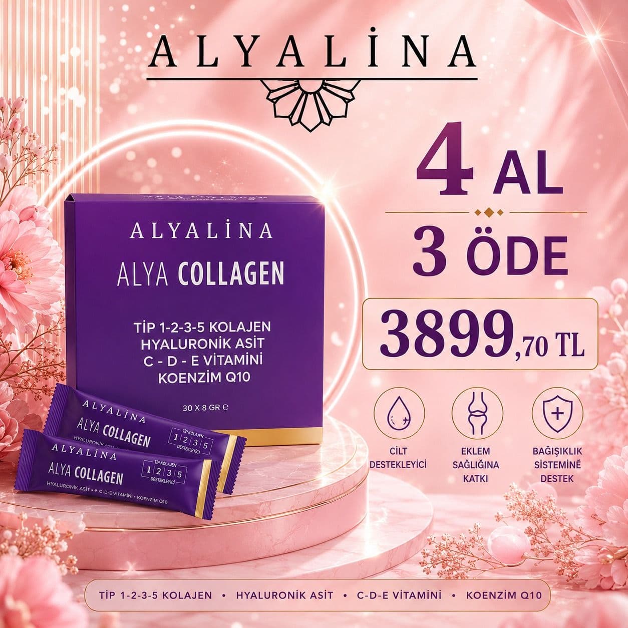 Haziran Kampanyası Alya Collagen Karışım 4 Al 3 Öde
