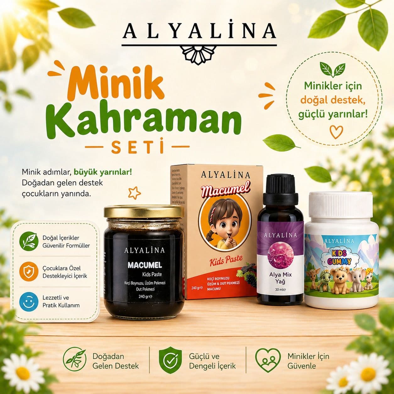 Haziran Kampanyası Macumel Kids gummies Alya Mix Yağ