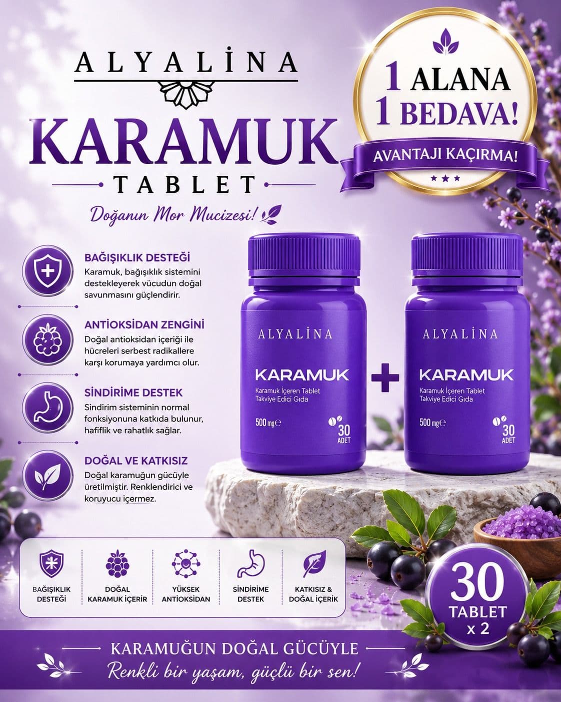 2-15 Haziran Saat 18:00’e Kadar Geçerli Karamuk Tablet 1 Alana 1 Hediye
