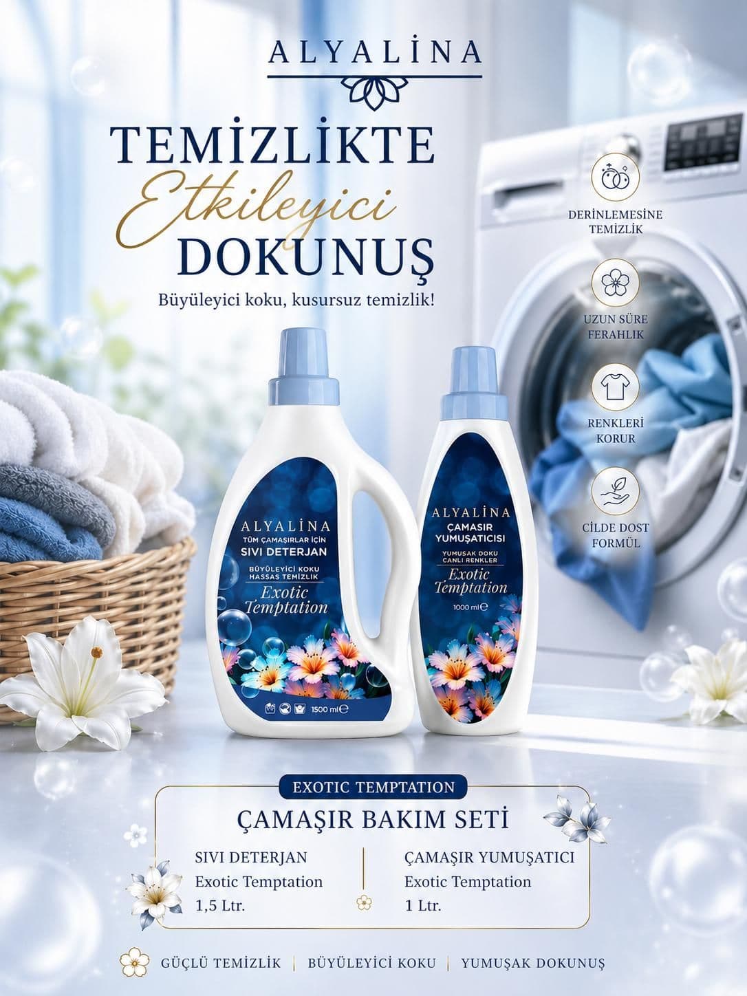 Haziran Kampanyası Çamaşır Deterjanı Exotic Çamaşır Yumuşatıcı Exotic