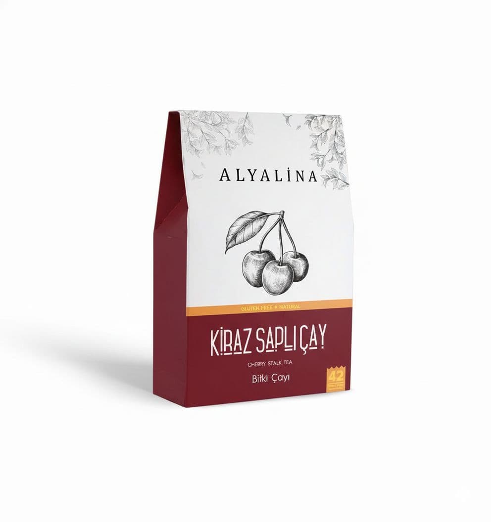 Kiraz Saplı Karışık Bitki Çayı 42 Adet Süzen Poşet
