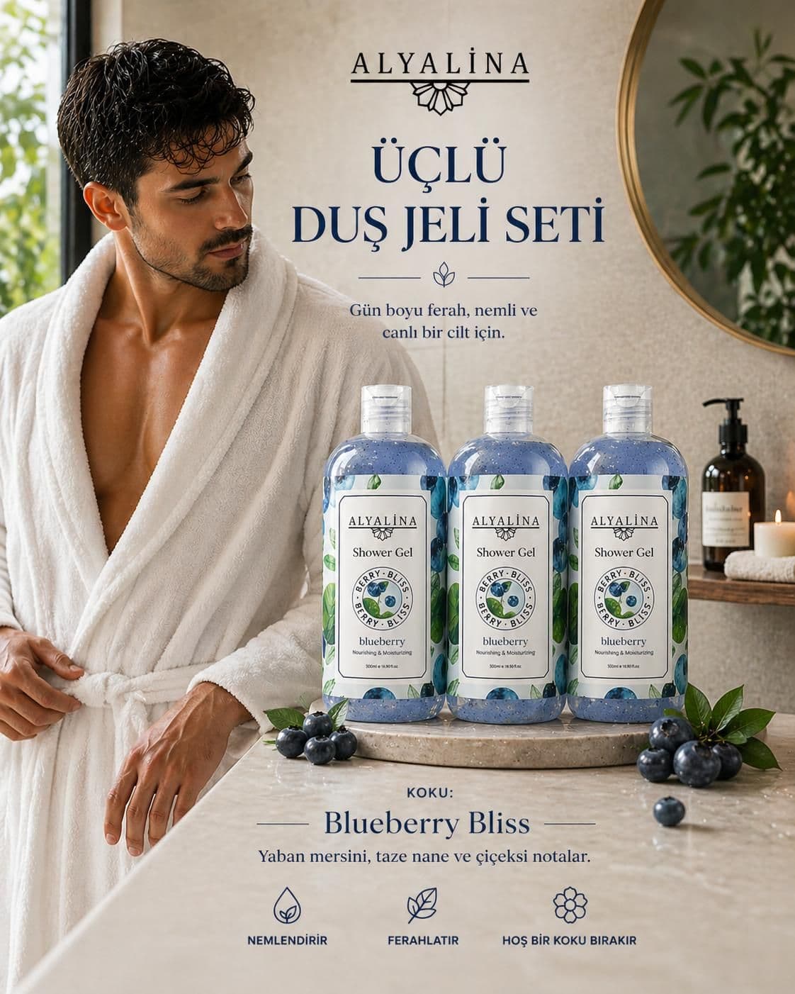 3-15 Haziran Saat 18:00’e Kadar Geçerli 3 Adet Berry Bliss Duş Jeli
