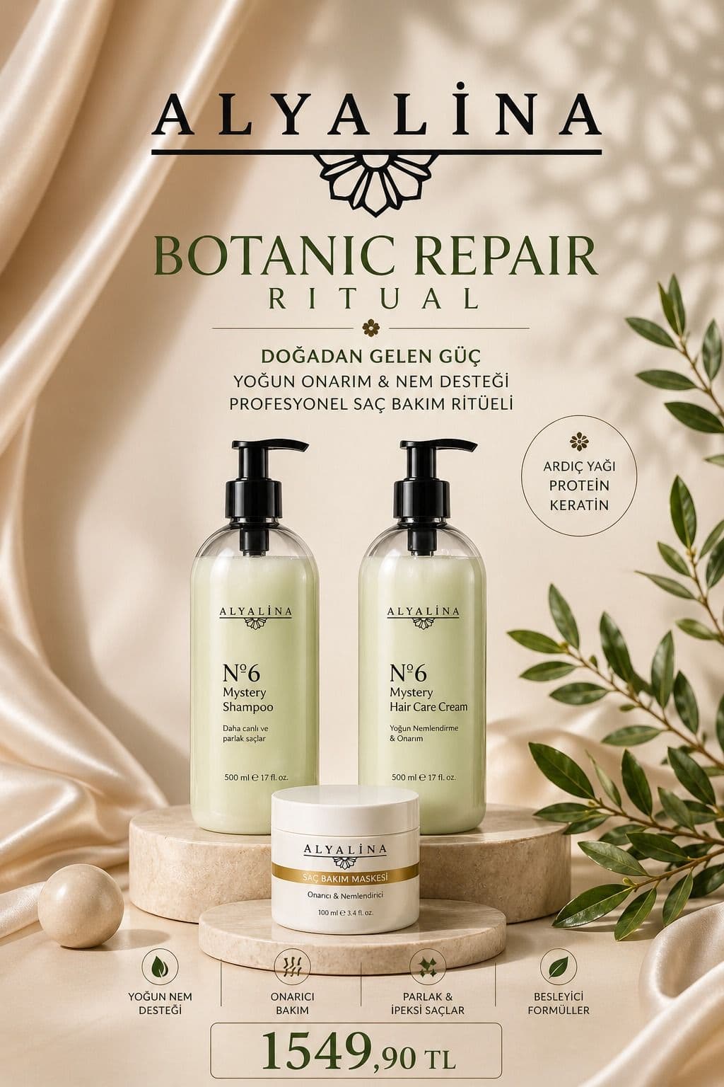 Haziran Kampanyası Saç Bakım Maskesi Mystery Shampoo Mystery Hair Care Cream