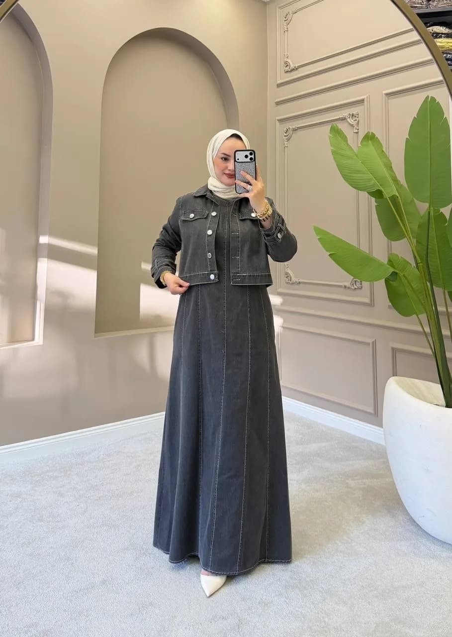 Women's jeans dress / فستان جينز نسائي